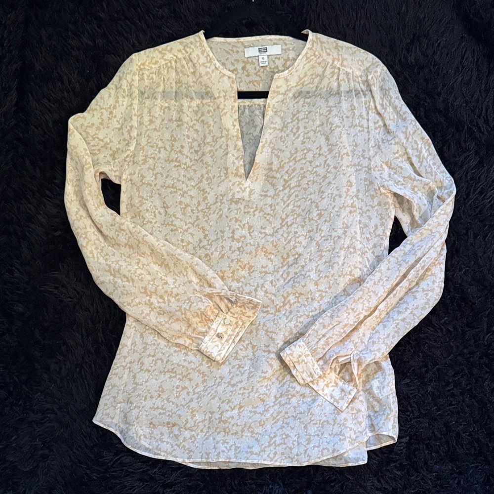 Etcetera Beige Floral Blouse